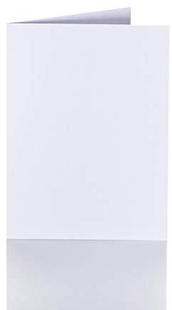 Paper24 Faltkarten A5 150 x 200 mm 240 g/qm 25 Stück in Weiß