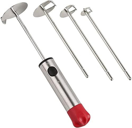 Hollow-Out Veggie Drill, Vegetable Drill Stainless Steel, 4 Sizes Vegetable Fruit Corer Spiralizer with Anti-Slip Handle Kitchen Gadget for Coring and Hollowing Out Potato, Zucchini, Carrot
