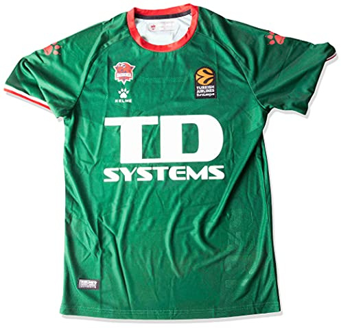 Baskonia Equipación 2ª Camiseta Prepartido Shooting 20/21, Unisex Adulto, Verde, S