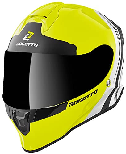 Bogotto V151 Wild-Ride Helm, gelb/schwarz/weiß, L