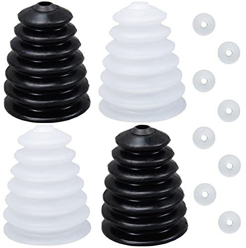 GZcaiyun 4 STK Bohrer Staubschutz, Gummi Staubfänger Bohrer Skalierbar, für Elektrische Hammerhand Schlagbohrmaschine Lochsäge Staubschale mit 8 Gummipads