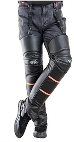 Invernali Ginocchiere Moto, Ginocchiere caldo cuscinetti termici invernali moto Electrombile ginocchio guardia di nero, Ginocchiere termiche in resistente, Antivento Kneepad per Moto Equitazione