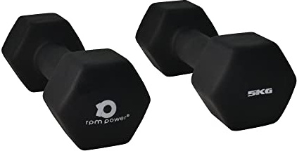 RPM Power Kurzhanteln aus Neopren (2 kg – 5 kg) – Perfekt für Gewichtheben, Anfänger, Heim-Fitness, Krafttraining (5 kg)
