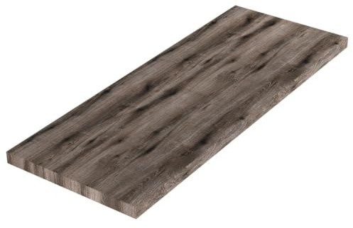 Kiamami Valentina - étagère sous évier 120cm Effet Bois chêne fossile