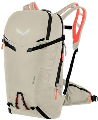 Salewa W Sella 24l Beige - Leichter technischer Damen Skitouren Rucksack, 24l, Größe 24l - Farbe Oatmeal