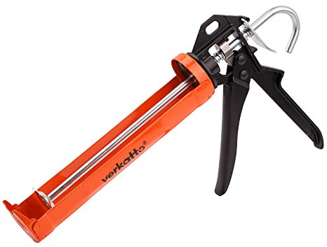 Mivos Kartuschenpresse zur Verarbeitung aller 310 ml Dichtungs- und Klebstoffkartuschen - Verstärkter Kartuschenpistole mit Drehrahmen für Silikon und Acryl – Schubverhältnis 20:1