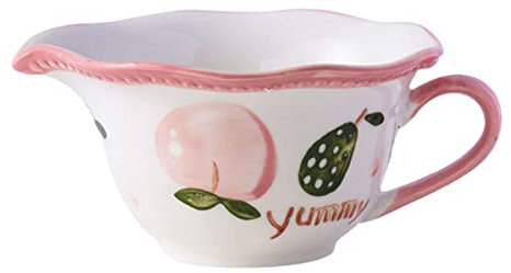 Insalatiera, ciotole da portata, zuppiera,/piccole ciotole in ceramica con motivo dipinto a mano con beccuccio, ciotola for mescolare con manico, ciotole for cucina, insalata, verdure, liquido for uov