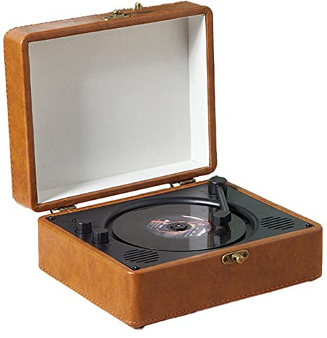 Radio retrò, Giradischi Bluetooth retrò, Giradischi in Vinile a 3 velocità con Trasmissione a Cinghia, Giradischi Vintage con Altoparlanti Stereo integrati, qualità del s