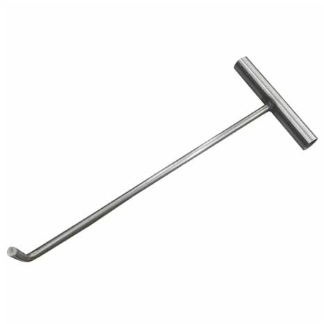 EHEIN Manhole Cover Hook Heavy Duty Pull Rod Lifting Hook Stainless Steel Manhole Lifter Multi Purpose Diameter 8mm (Color : Style1, Size : 38cm/15in)