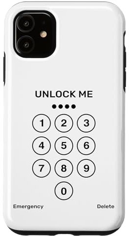 iPhone 11 Unlock Me Cool Phone Key Pad Illustration Graphic Designs Case