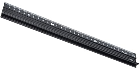 Metall-Lineal, Aluminiumlegierungslineal, L-Typ, Aluminiumlegierungswerkzeug, Hardware-Zubehör für die Längenmessung (L-Typ 30 cm)