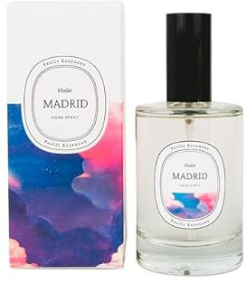 Feelit - Raumspray - Erinnerung an Madrid - Veilchenduft - Aromatisches Raumspray - Zum Verschenken - Wiederverwendbare Flasche - Handgefertigtes Produkt - Spanien