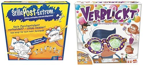 Set mit 2 Spielen - Stille Post Extrem + VERBLICKT – Brett-, Action-, Geschicklichkeits- und Geschwindigkeitsspiele für Kinder – Neues Spieleset – Spielen mit Familie oder Freunden – 2+ Spieler – 7+