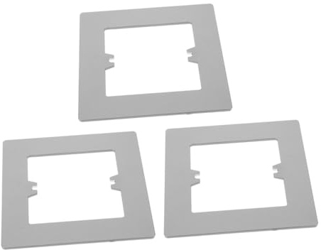 DOITOOL 3piezas Panel De Interruptores De Enchufe Placa De Pared Eléctrica Tapa De Orificio De Pared Placa De Práctica Para Embellecer Enchufes De Luz Tapa De Tomacorriente Decorativa