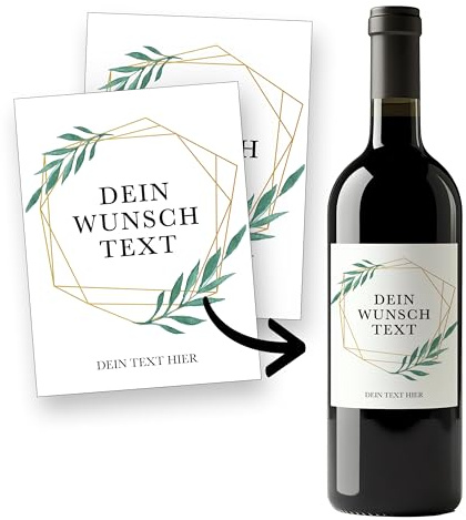 Flaschenetiketten Trauzeugin selbst gestalten – 2 Aufkleber Hochzeit mit Namen – selbstklebend, wasserfest – Sticker für Wein, Sekt Geschenk – personalisiertes Geschenk für TRAUZEUGIN - RAHMEN