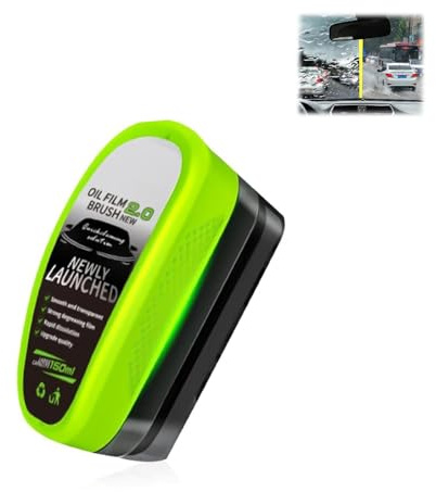 Multifunktionale Kfz-Ölfilm-Reinigungsbürste,Autoglas-öLfilmreiniger Auto,150ml Glass Cleaning Board,Ölfilm-Entferner,Kfz Ölfilmreiniger,ÖLfilm Reinigungsbürste für Windschutzscheiben Autoscheiben