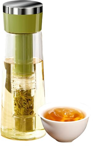 Cold Brew Coffee Pitcher - Premere Caffè E Tea Brew | Alta Trasparente E Acciaio Inossidabile Alimentare Filtro a Rete Rimovibile, Impermeabile