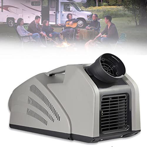 Portable Air Conditioner for Cooling, 2350 BTU with 3 Fan Speeds, Ideal for Tents, Rooms, Cars, and Motorhomes, 24V DC & 100-240V AC Compatible