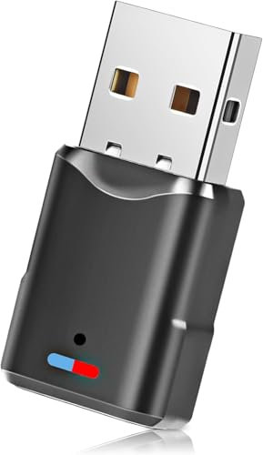 USB Bluetooth 5.3 Adaptador para PS5/PS4/PC/Switch, 3 Mbit/S Baja Latencia Adaptador Bluetooth 5.3 Receptor Transmisor De Audio USB para Macos/Windows/Altavoces/Auriculares, Plug and Play