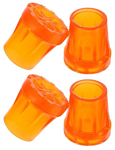 BESPORTBLE 4pcs Large Crutch Leg Protector Rubber Covers Non-Slip Crutch Stick Foot Mats Tire Tread Pattern for Walking Aids and Underarm