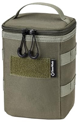 Thous Winds Oil Lantern Bag, for Outdoor Camping Travel Picnic Organizer, Olive Green