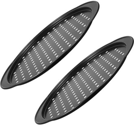 ZUNOXAZ 2 pièces Plaque Perforée Antiadhésive Plaque de Cuisson DIY Résistante et Répartition Thermique Uniforme Plateau Métallique Polyvalent pour Pâtisserie et Rôtissage