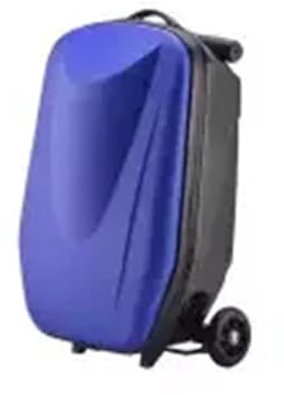 Ryggsäckstrolley bagageväska resväska med hjul skateboard handbagage resevagn man kvinnor bagage, Mörkblå, Einheitsgröße