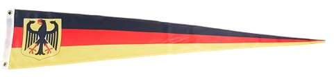 Fahne Flagge Deutschland mit Adler Wimpel Langwimpel - 30 x 150 cm