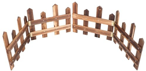 DIYEAH Recinzione per albero di Natale per animali domestici: recinzione in legno per prato da festival - decorazione natalizia per bordatura del cortile per decorazioni natalizie