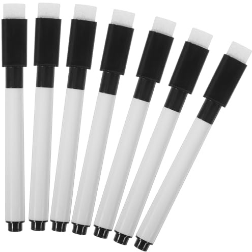 LOEFLIFA 10 piezas Marcadores para Pizarra Blanca con Borrador Magnéticos Punta Fina Borrables para Oficina y Hogar