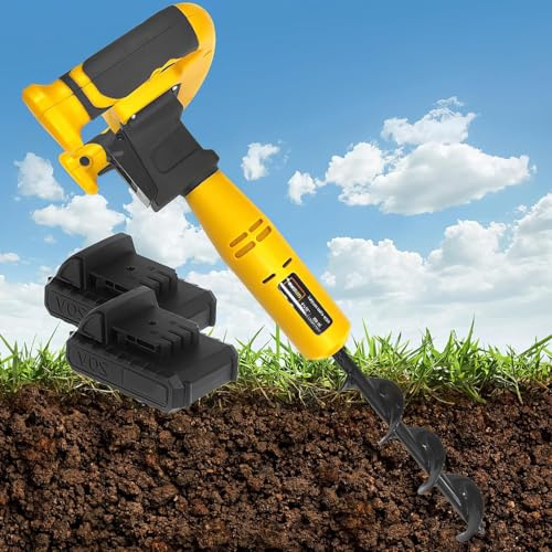 Scavatore elettrico per fori con punta elicoidale per giardinaggio e installazione di recinzioni