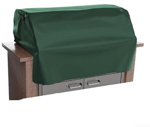 ZAMETTER Outdoor Grillabdeckung 210D Oxford Tuch Grün Schutzhülle für Gartengrill Wetterbeständig Staubdicht Schild Größe 81x66x61cm oder 94x69x61cm(94X69X61CM)