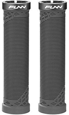 Funn Hilt MTB Lenkergriffe mit einfachem Verriegelungssystem, leicht und ergonomisch, mit einem Innendurchmesser von 22 mm, einzigartige Fahrradlenkergriffe mit Muster (Schwarz)