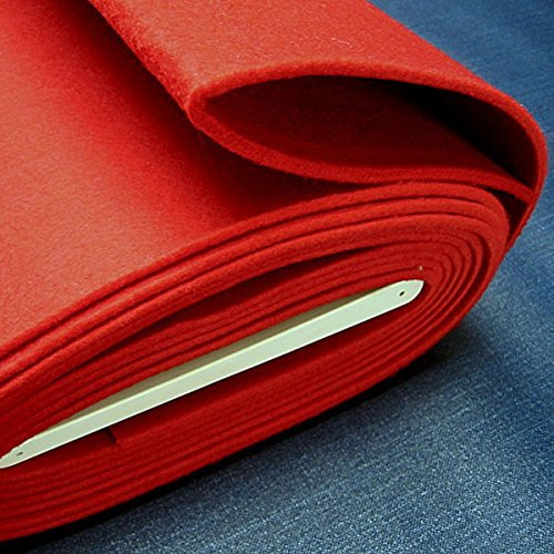 Stoff am Stück Stoff Polyester Filz rot stabil 4 mm dick Bastelfilz 100 cm breit waschbar