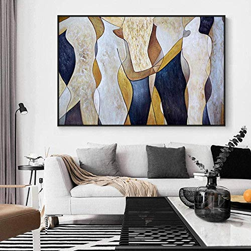 Pittura Ad Olio Dipinto A Mano su Tela Grande Quadro Paesaggistico Amante della Pittura per La Migliore Pittura A Olio Regalo Estratto Tela di Canapa di Art del Salone Dell'Estratto -100X150Cm