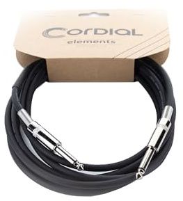 Cordial - ELEMENTS EI 3 PP, Cavo Sbilanciato, Jack TS (Mono)/Jack TS (Mono) 3 m, Nero