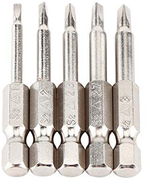 Cacciavite con punta triangolare, Cacciavite a Triangolo, 5 pz 50mm 1/4 Punte per cacciavite con gambo esagonale Punta per cacciavite Set punta per cacciavite elettrico