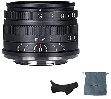 7artisans 35mm F1.4 Mark II APS-C Manual Focus Fixed Lens Large Aperture Compatible with Fujifilm Fuji Camera X-A1 X-A10 X-A2 X-A3 A-at X-M1 XM2 X-T1 X-T3 X-T10 X-T2 X-T20 X-T30 X-Pro1 X-Pro2 X-E1