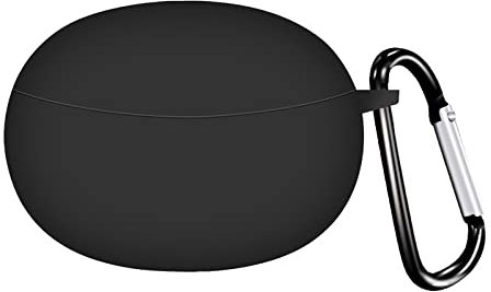 GMUJIAO Funda para Realme Buds Air 3 Neo,Fundas Protectora de Silicona,360° Protección de Cuerpo Completo,Realme Buds Air 3 Neo Estuche-Negro