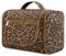 WANDF Groß Waschtasche, Kulturtasche zum Aufhängen für Damen, Kulturbeutel Herren Gross, Waschbeutel für Camping Reisen für Kinder Frauen Mann (Brauner Leopard)
