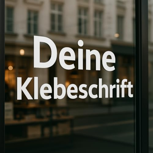 Schaufensterbeschriftug selbst gestalten - Gestalte deine Schaufenster mit einem Schriftzug Montagefertig & selbstklebend