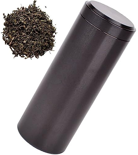Tsffae Tee-Vorratsdose, Luftdicht, Deckel, Teedose, Aufbewahrung, Tragbare Teedosen, Aluminium-Teedosen, Prägnanter Stil, Küchen-Vorratsdosen