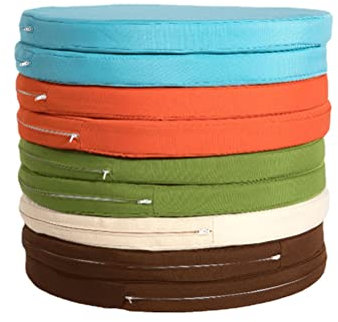 wasserdichte, atmungsaktive Polyester-Gartenstuhlkissen, runde Stuhlkissen, 45 cm, Sitzkissen für den Innen- und Außenbereich