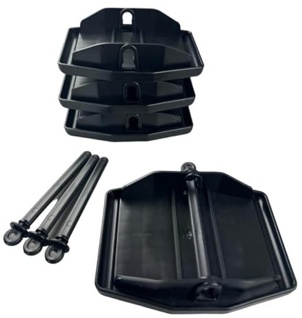 Carafoot Stützplatten für Kurbelstützen, 4er-Set Wohnwagen Anhänger