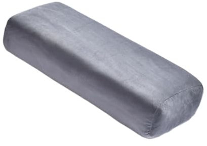 JISADER Yoga Bolster Kissen Yoga Kissen mit Tragegriff für Meditation Abnehmbarer Bezug Leichtes Rechteckiges Yoga Kissen, grau
