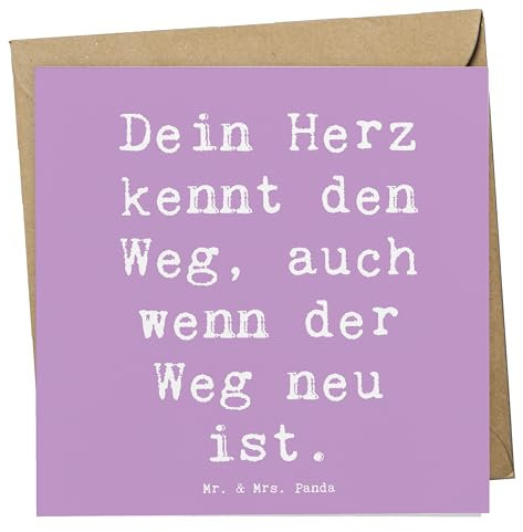 Mr. & Mrs. Panda Klappkarte Spruch Trennung von den Eltern - Geschenk, doppelkarte, faltkarte, Trost, Vertrauem, Trostspender, Hoffnung, liebevolle Botschaft, anlasskarte, Grußkarte, Lebensfreude