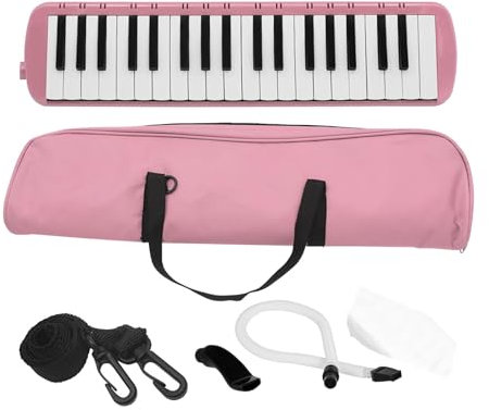Jlkegfdf Melodica-Instrument mit 37 Tasten | Mundharmonika-Klavier für Kinder, Blastastatur, Melodika-Instrument, Luftklavier Keyboard, Musikinstrument für Anfänger, Kinder, Erwachsene