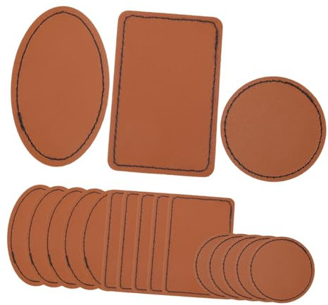 PLAFOPE 2 Sets Lederpatches für Hüte Personalisierte Nähetiketten Einfach Abziehbare Etiketten 15 Stück