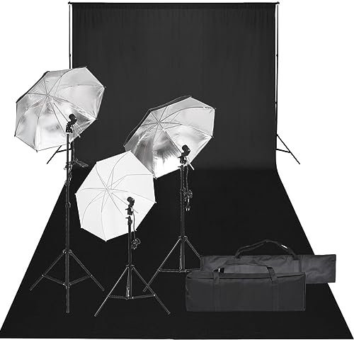 ShGaxin Kit de studio photo avec set de lumières et fond, fonds de Noël, accessoires photo, fond photo, kit d'éclairage photographique, kit studio photo,