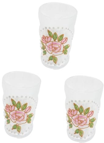 PRETYZOOM 3St klarer Wasserbecher wassergläser wassernapf wasserkelch Water Cup klarer Trinkbecher Haferflocken Tassen kaffeetasse kaffeegläser Milchbehälter Haushaltswasserbecher Glas Rosa